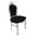 Schwarzer barocker Stuhl