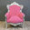 Rosa barocken Stuhl