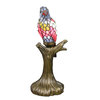 Tiffany style parrot lamp