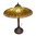 Lampe feuilles de lotus de style Tiffany