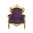 Fauteuil baroque purple