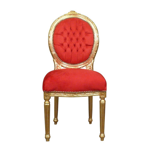 Chaise Louis XVI rouge