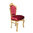 Red baroque chair