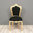 Baroque chair black and gold