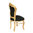 Barock Stuhl schwarz und gold
