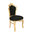 Baroque chair black and gold