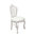 White Baroque Chair in White PVC
