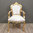 Barock Weiß und Gold Sessel