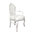 Baroque armchair white