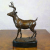 Statue of a stag in bronze
