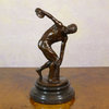 the "Diskobolos" - the thrower, bronze statue
