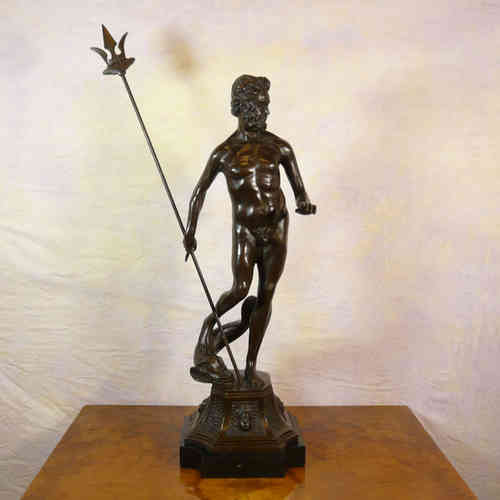 Bronze statue of Poseidon