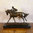 Jockey auf Hochtouren - Bronze Skulptur