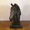 Bronze Statue - Büste Pferd