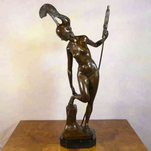 Göttin Athene - Bronze-Skulptur