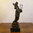 Greek goddess Terpsichore - bronze statue