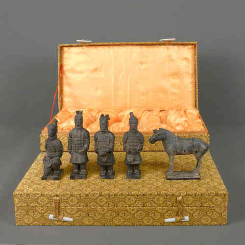 Set di 5 statuette - Guerrieri di Xian 10 cm