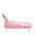 Baroque pink and silver chaise lounge