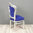 Chaise baroque bleue AVEC DEFAUTS