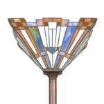 Lampada Tiffany da terra art deco
