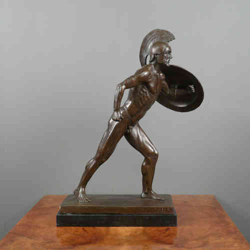 El Gladiador romano - Estatua de bronce