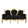 Black baroque sofa