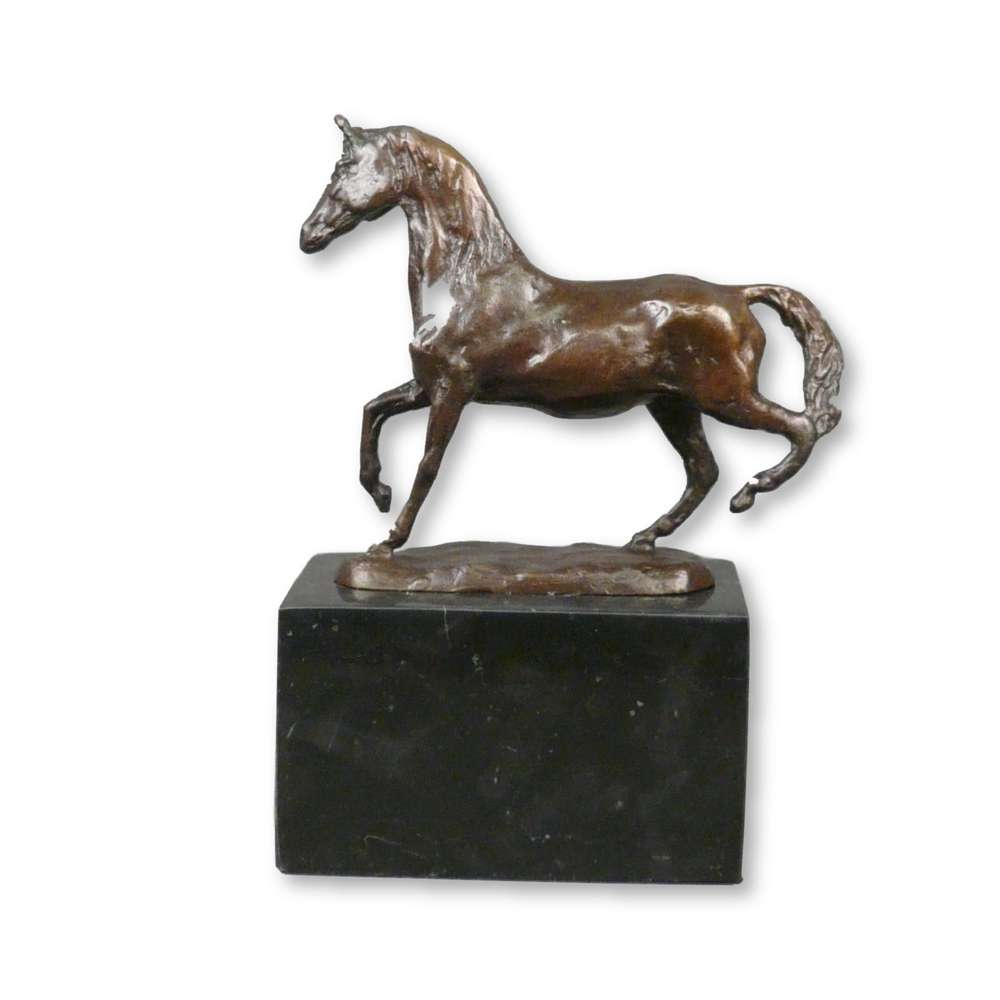 Statue cheval de bronze sculpture figurine 20cm 