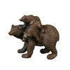 Bronze-Statue des Bären und ihre Jungen