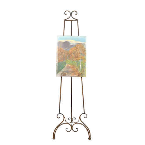 Wrought iron easel