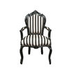 Barock-Sessel schwarz und weiß