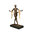 Estatua de bronce de color marrón y oro del art déco