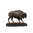 Escultura de bronce de un bisonte