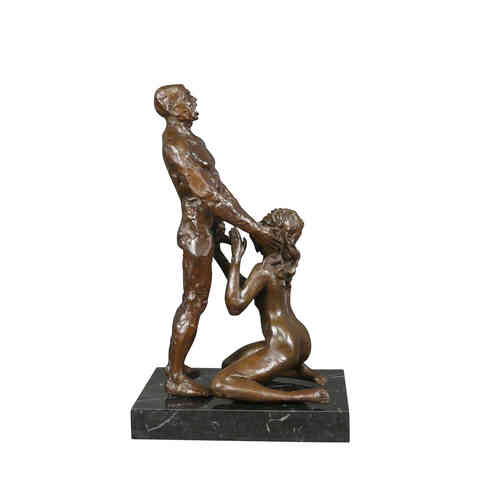 Erotische Bronze skulptur