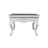 Table basse baroque blanche