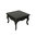 Black baroque coffee table
