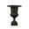 Medicis vase cast iron black