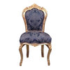 Chaise baroque bleue