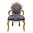Blue baroque armchair