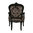 Louis XV armchair Black