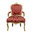 Fauteuil Louis XV rouge rococo