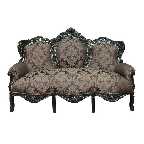 Baroque sofa black
