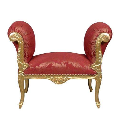 Baroque bench red