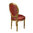 Chaise Louis XVI rouge rococo