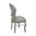 Silver baroque chair rococo