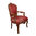 Louis XV armchair red in wooden