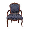 Louis XV armchair blue wood