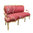 Louis XV sofa red rococo