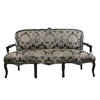 Louis XV sofa black rococo