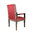 Empire mahogany armchair with a red fabric