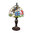 Piccola lampada della libellula Tiffany con fondo bianco